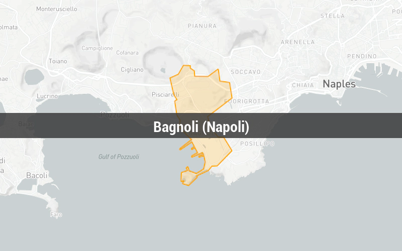 Map of Bagnoli (Napoli)
