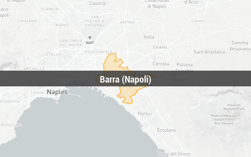 Map of Barra (Napoli)