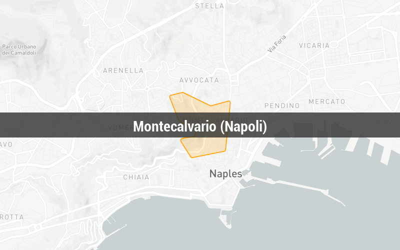 Map of Montecalvario (Napoli)