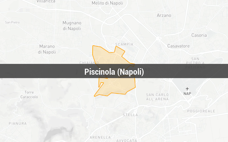 Map of Piscinola (Napoli)