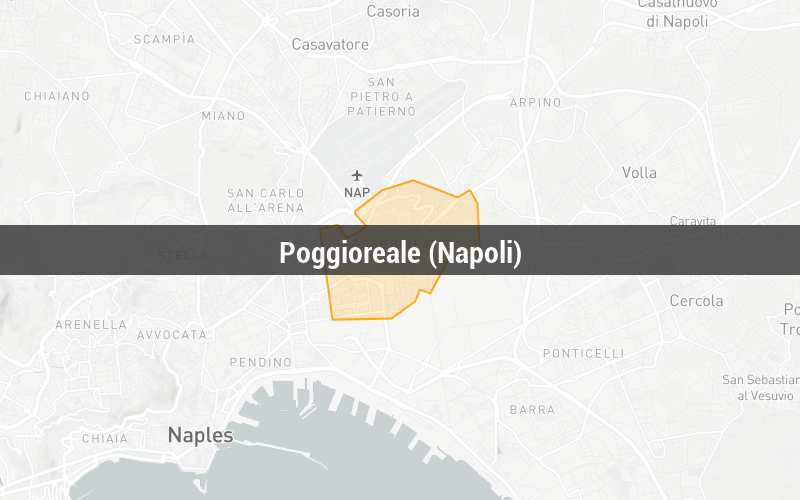 Map of Poggioreale (Napoli)
