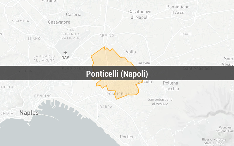 Map of Ponticelli (Napoli)
