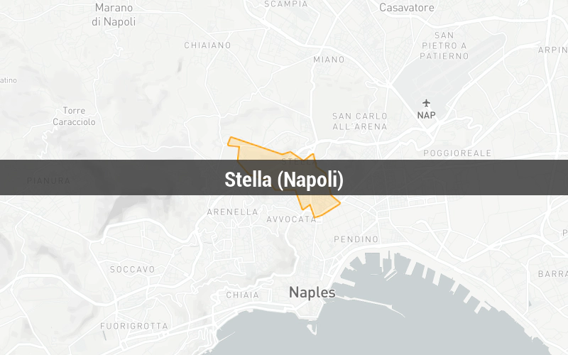 Map of Stella (Napoli)