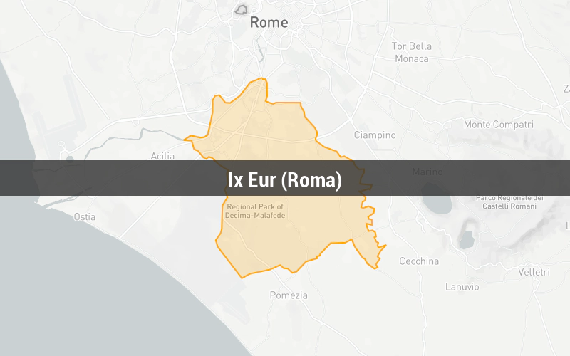 Map of Ix Eur (Roma)
