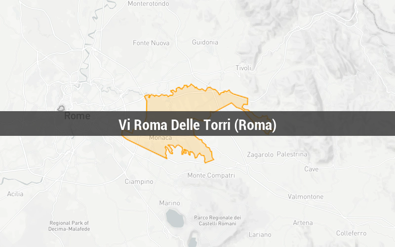 Map of Vi Roma Delle Torri (Roma)