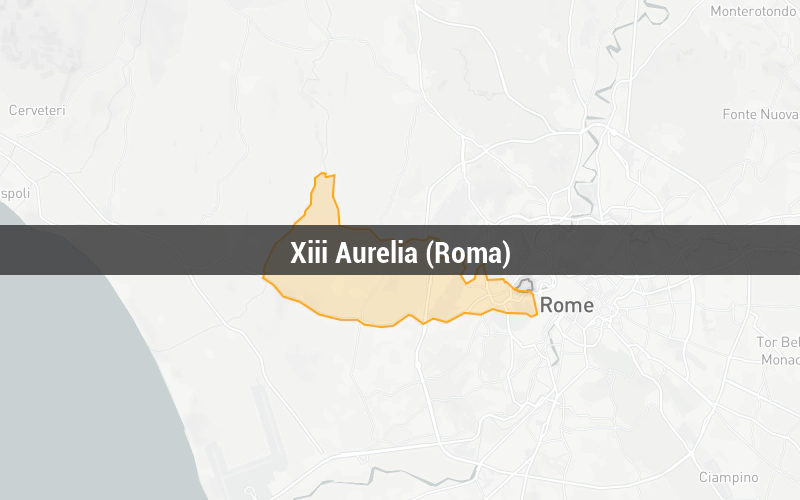 Map of Xiii Aurelia (Roma)