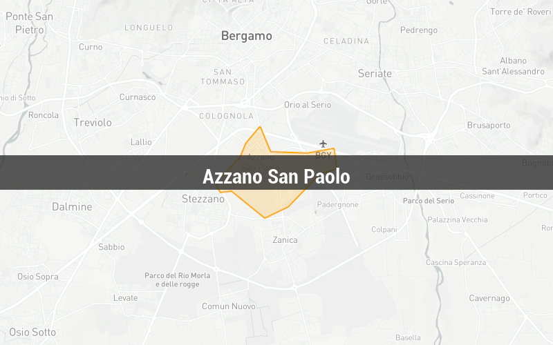 Mappa di Azzano San Paolo