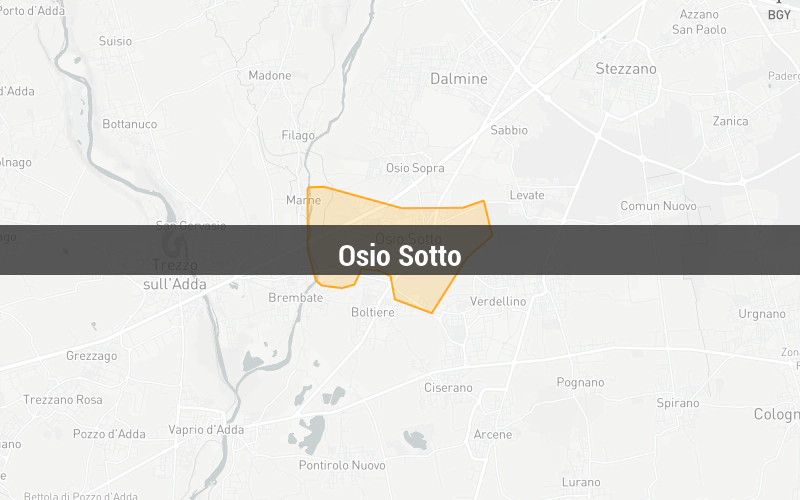 Map of Osio Sotto