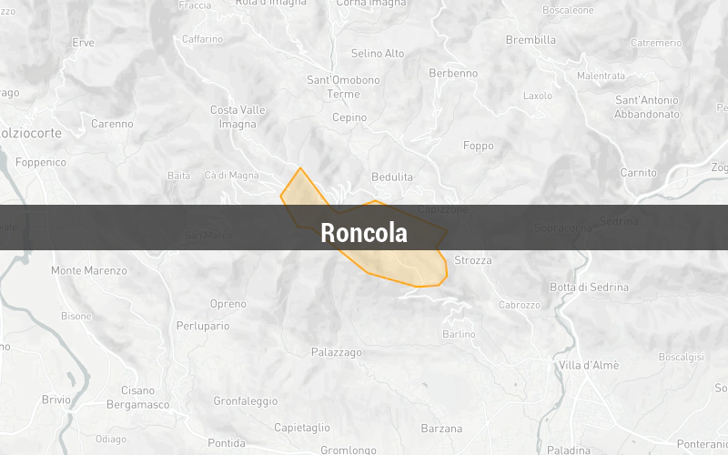 Map of Roncola