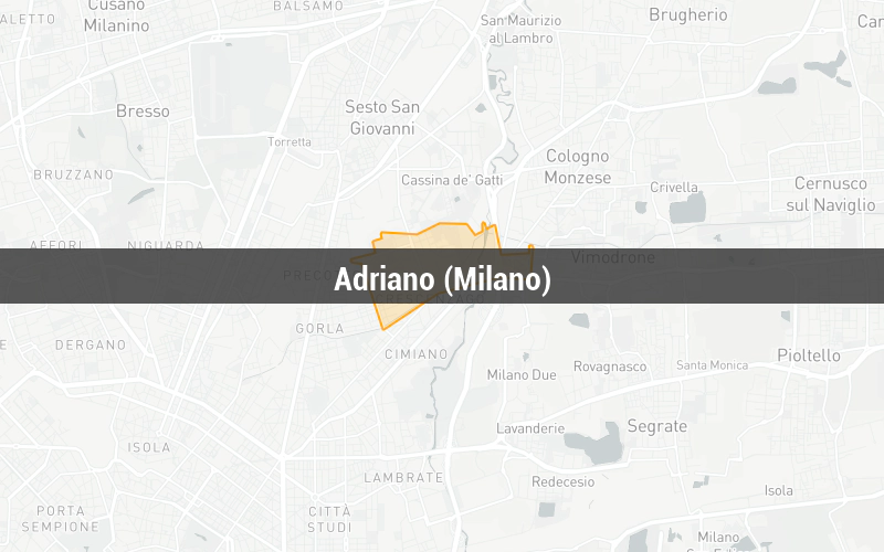 Map of Adriano (Milano)