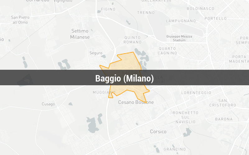 Mappa di Baggio (Milano) Mappa di Baggio (Milano)