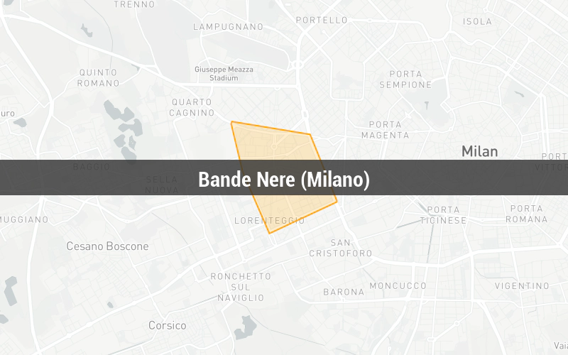 Mappa di Bande Nere (Milano)