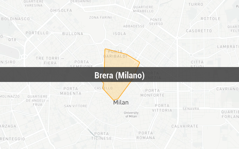 Mappa di Brera (Milano) Mappa di Brera (Milano)