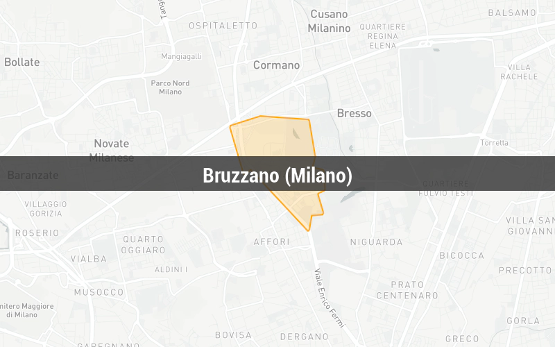 Mappa di Bruzzano (Milano)