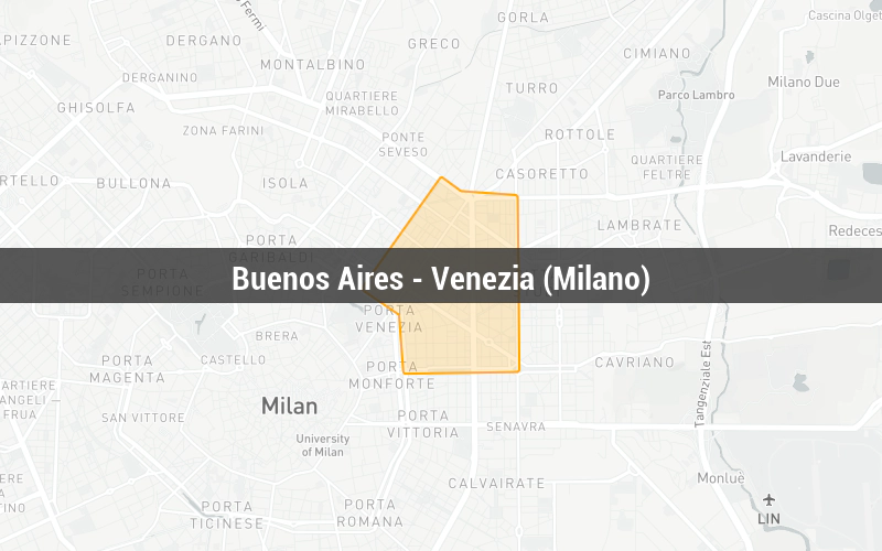 Map of Buenos Aires - Venezia (Milano)