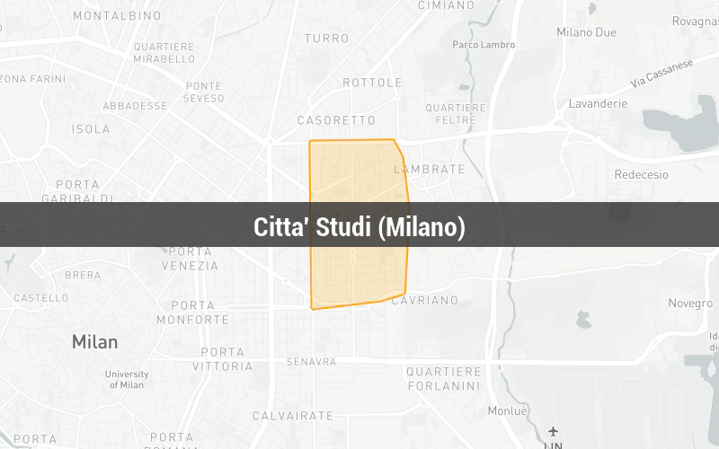 Map of Citta' Studi (Milano)