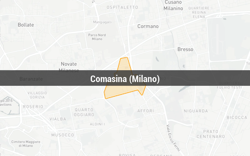 Map of Comasina (Milano)