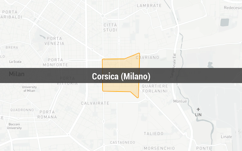 Map of Corsica (Milano)