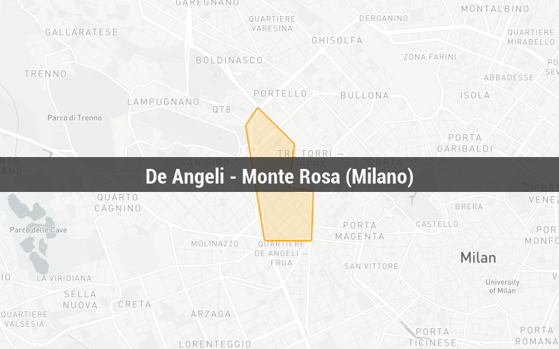 Map of De Angeli - Monte Rosa (Milano)