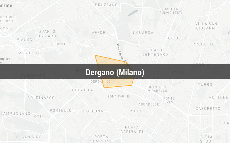Map of Dergano (Milano)