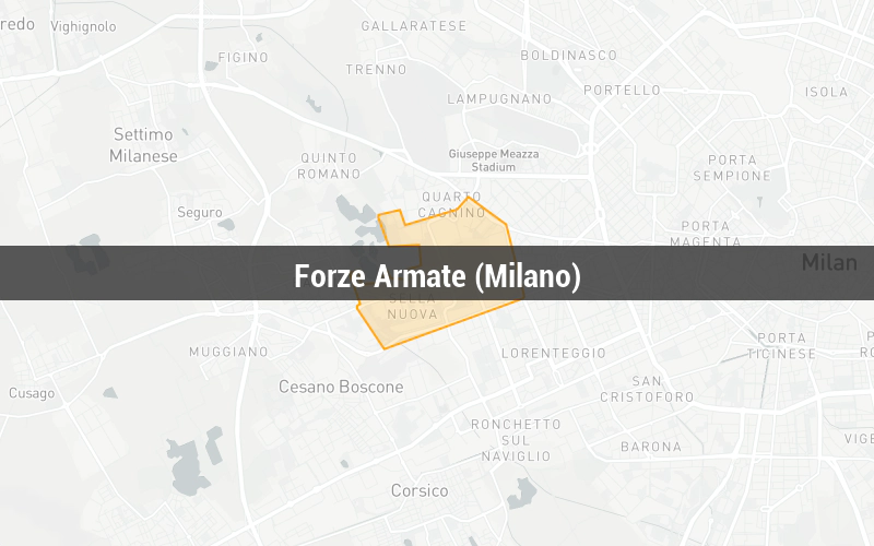 Map of Forze Armate (Milano)
