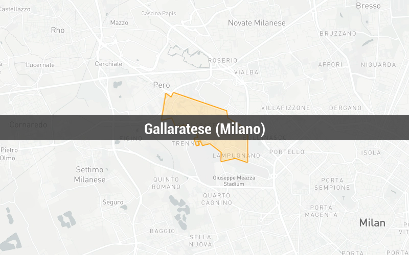 Map of Gallaratese (Milano)