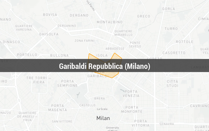 Map of Garibaldi Repubblica (Milano)