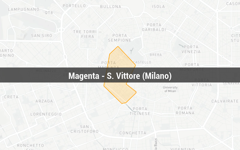 Mappa di Magenta - S. Vittore (Milano) Mappa di Magenta - S. Vittore (Milano)