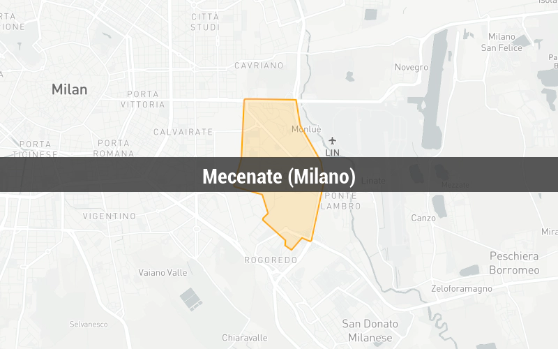 Map of Mecenate (Milano)