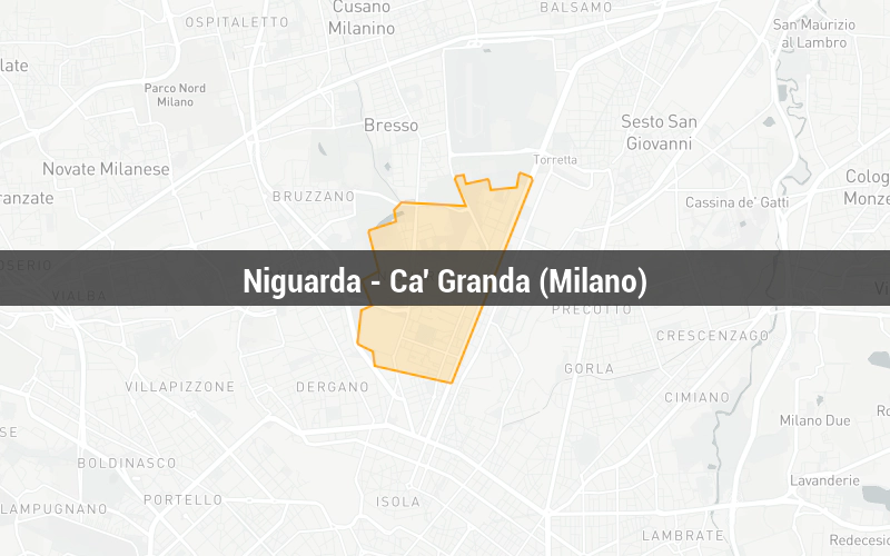 Map of Niguarda - Ca' Granda (Milano)