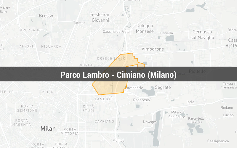 Map of Parco Lambro - Cimiano (Milano)