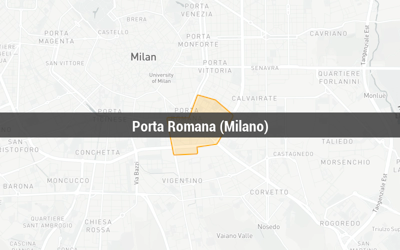 Mappa di Porta Romana (Milano) Mappa di Porta Romana (Milano)