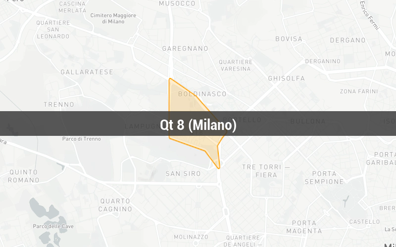 Map of Qt 8 (Milano)