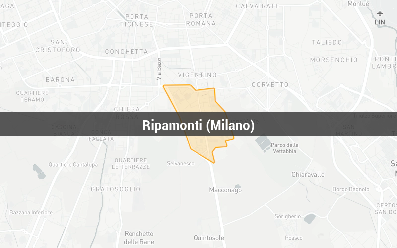 Map of Ripamonti (Milano)