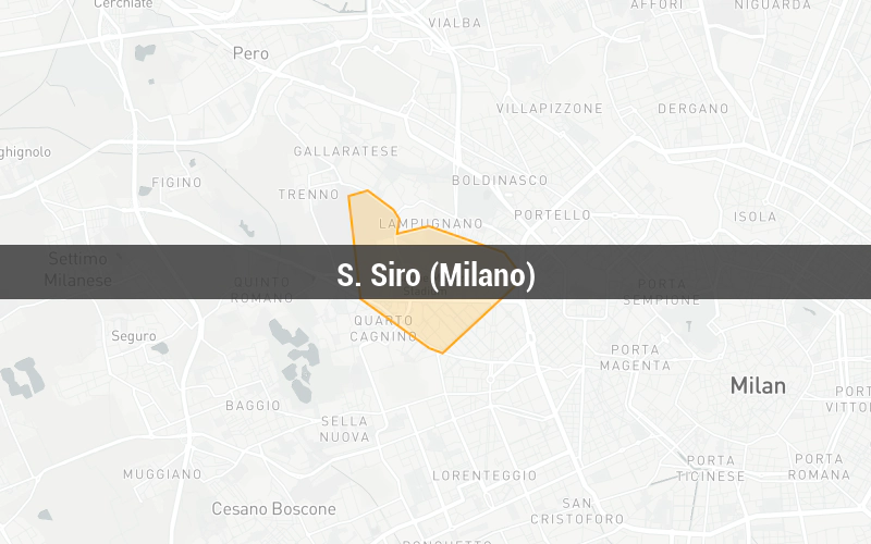 Map of S. Siro (Milano) Map of S. Siro (Milano)