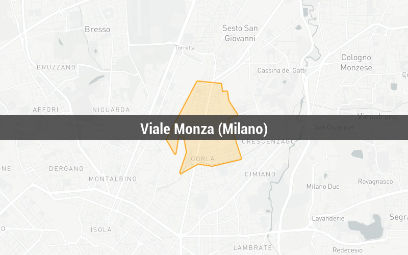 Map of Viale Monza (Milano)