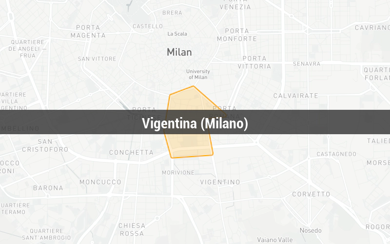 Mappa di Vigentina (Milano)
