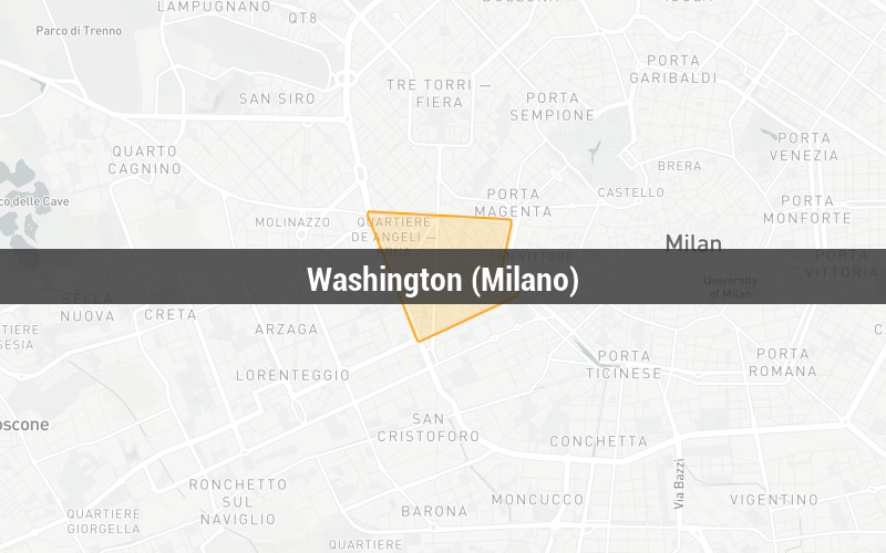 Map of Washington (Milano)