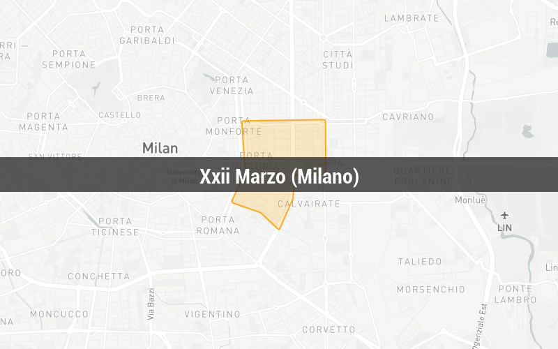 Map of Xxii Marzo (Milano)