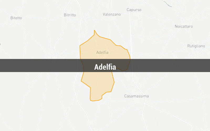 Map of Adelfia