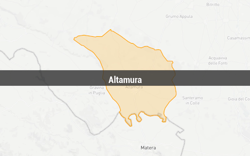 Map of Altamura