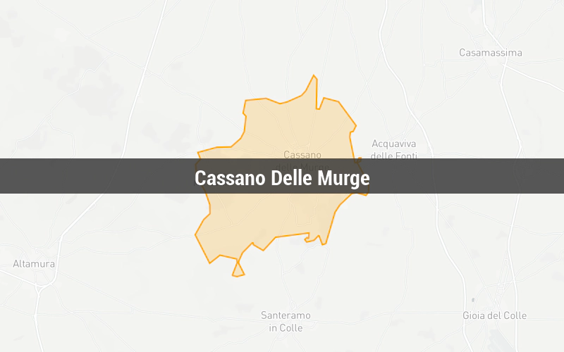 Map of Cassano Delle Murge