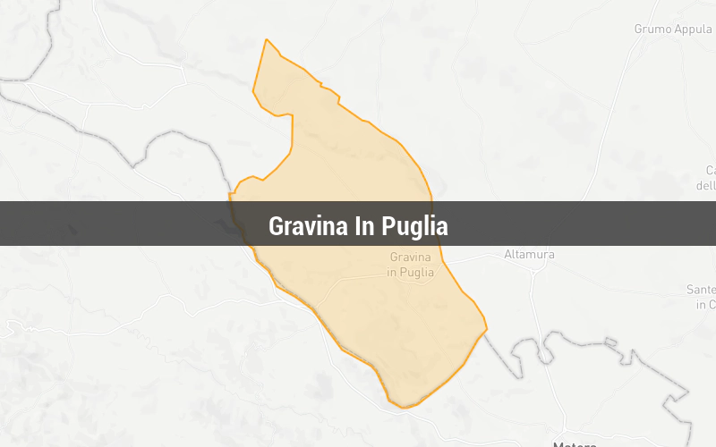 Map of Gravina In Puglia