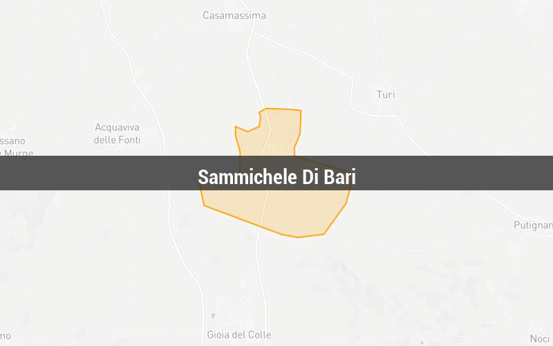 Map of Sammichele Di Bari
