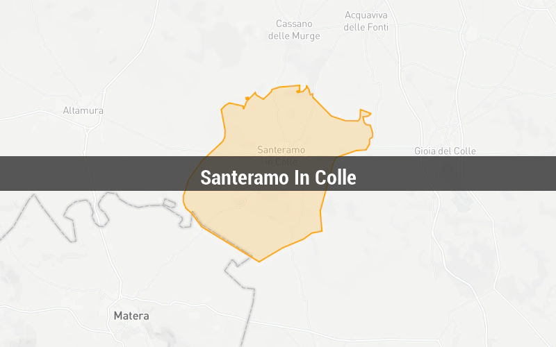 Map of Santeramo In Colle
