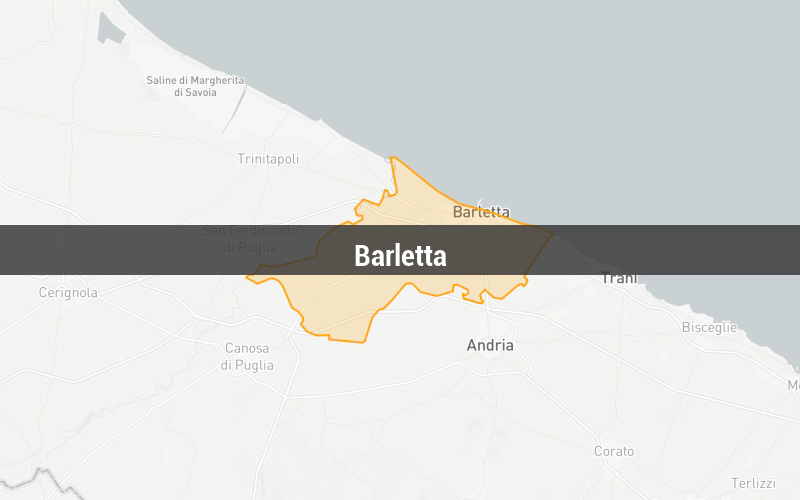 Map of Barletta