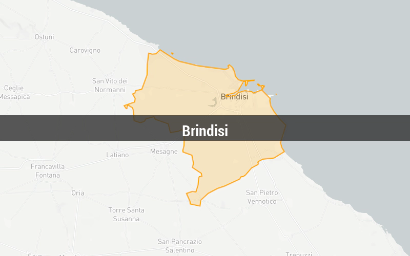 Map of Brindisi