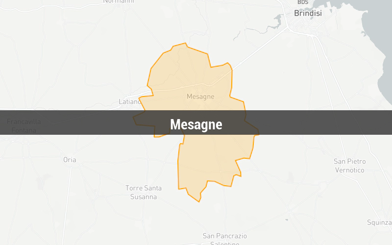 Map of Mesagne