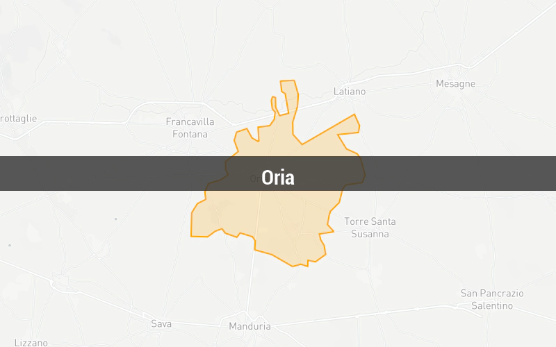 Mappa di Oria