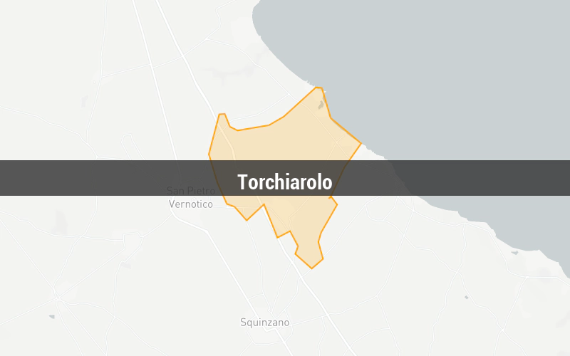 Map of Torchiarolo